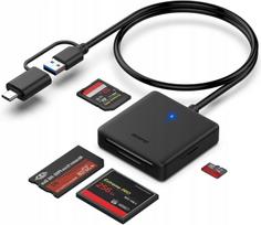 Kortelių skaitytuvas 4in1 USB-C USB 3.0 SD Micro SD CF MS