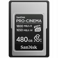CFexpress atminties kortelė SanDisk PRO-CINEMA Type A 480Gb 1800MB/s 1650MB/s VPG200