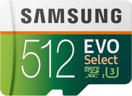 512GB microSD atminties kortelė su Samsung EVO adapteriu