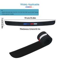 90cm guminis automobilio galinio buferio apdailos galinės apsaugos plokštės apsaugos lipdukas skirtas VW Golf 6 7 MK7 Polo 6R 6C 6N Passat B7 B6 B8 CC juoda