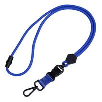 Adjustable Badge Holder Neck Lanyard Neckband With Quick Release Clip Secure Phone Keychain For Professionals Students mėlyna