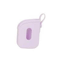 Portable Silicone Holder For Hand Sanitizer Sprays Protective Storage Case with Adjustable Lanyard for Backpack Handbag violetinė