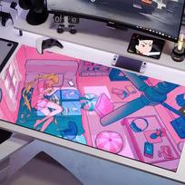 S-Sailor Anime M-MoonES Mouse Pad Multiple Sizes Large Square Computer Office Game Table Mats Rubber Anti-slip Mousepads 600x300x2mm white