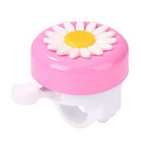 Kids Bicycle Bell Handlebars Boys Girls Cycling Ring Riding Alarm Horns Bike Daisy Flower Safety Warning Cycling Accessories white