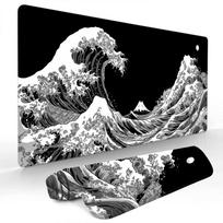 Large mousepad Artistic Wave Design Mouse Pad Desk Mat Gaming mats NonSlip mouse carpet desk accessories Computer office mat 300x800x2mm gray