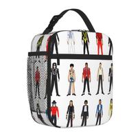 Bestselling Outfits Of Michael Jackson Notsniw Art Insulated Inner Work Lunch Bag Mini Travel School Lunch Bag One Size
