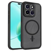 For Honor 400 Smart X7D Case New Transparent Black Magnetic Matte Skin Anti-drop Cover For Honor 400 Smart 5G Shockproof Funda Honor 400 smart juoda
