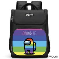 Among Us Space Werewolf Printed Backpack Elementary School Bag Support Small (grades 1-2) black