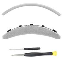 Protein Leather Headphone Ear Pads for Sony WH-CH720N Headphone Accessories White Mesh Headband