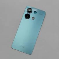 Dalys Baterijos galinis dangtelis Xiaomi Redmi Note 13 Note13 4G Galinis korpusas Remonto dalys su kameros objektyvu juoda