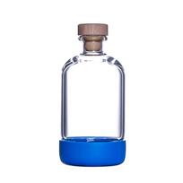 Inmeet Bar Profesionali Panardinimo Butelis Daugkartinio Naudojimo Vynui, Sultims, Aliejui Su Kamščiu - Stiklinis Butelis Namų Ūkiui 450ML 1 VNT. mėlyna