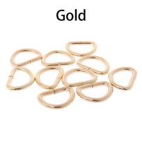 Pusapvalė geležinė vielos sagtis D sagtis „pasidaryk pats“ papuošalų priedai 13x10mm beige