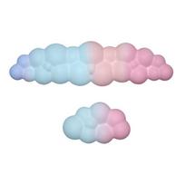 Cloud Mouse Wrist Pad Comfortable Breathable Silicone Computer Mouse Wrist Rest Ergonomic Support for Desk Office white