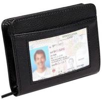 36 Slots Credit Card Holder Wallet RFID Blocking Leather Wallet for Unisex with Zipper and Large Storage Capacity hwy