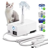 Replacement Water Pump for Pet Water Fountain USB Powered Submersible Pump with On Off Switch Compact Design for Continuous Water Circulation One Size