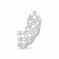 APM Monaco METEORITES/Hexagram [Romantic Confession] Single Hexagram Circle Ear Clip Women's Silver AE14205OX sidabras