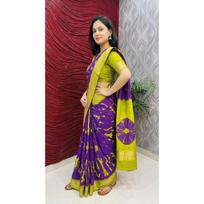 NEW LAUNCH – Designer Freehand Dola Silk Saree Collection gray
