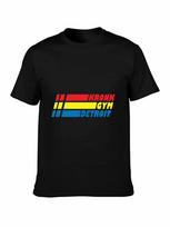 Kronk Gym Detroit Red Yellow Blue Logo T-shirt L black