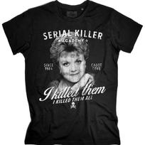 Jessica Fletcher Serial Killer Printed Tshirt with The Slogan Founded in 1984 I Killed Everyone 4XL gray