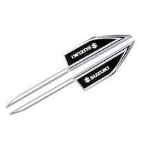 2 vnt. Automobilio Metalinis Purvasaugio Lipdukas Auto Kėbulo Stilizavimo Aksesuarai Suzuki Swift Jimny Ignis Alto SX4 juoda