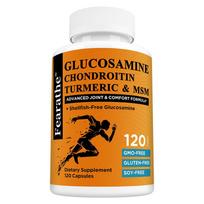 Glucosamine Chondroitin MSM Turmeric Boswellia Capsules, Shellfish-Free Botanical Dietary Supplement, 120 Capsules 120 Capsules