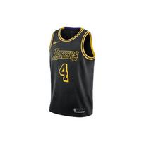 Nike NBA Sleeveless Lakers Jersey, Caruso No. 4, Mamba Snake Pattern Men Tops Black Yellow DJ1433-013 L black