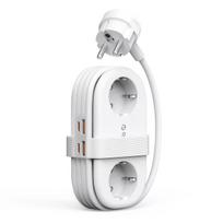 Orico AP3 65W GaN 6in1 maitinimo šakotuvė 2x AC + 2x USB-A + 2x USB-C - balta