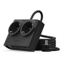 Orico PDC25 25W 6in1 prailgintuvas 2x AC + 2x USB-A + 2x USB-C - juodas