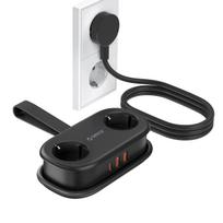 Orico AP3 20W GaN 5in1 maitinimo šakotuvas 2x AC + 2x USB-A + 1x USB-C – juodas