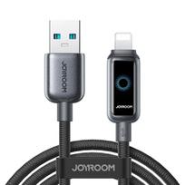Joyroom S-A55 įkrovimo laidas, USB-A–Lightning, 1,2 m, juodos spalvos