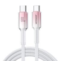 Joyroom S-A42 įkrovimo laidas, USB-C–USB-C, 60 W, 1,2 m, baltos spalvos