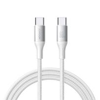 Joyroom S-A28 įkrovimo laidas, USB-C–USB-C, 60 W, 2 m, baltos spalvos
