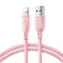 Joyroom S-A34 įkrovimo laidas, USB-A–Lightning, 1 m, rožinės spalvos
