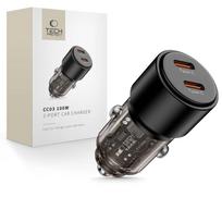 CC03 2 jungčių PD100W automobilinis įkroviklis - juodas
