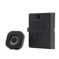 S4A Smart Cabinet Lock Tuya WiFi RFID Keyless Hidden Electronic Lock for Wardrobe Locker Cupboard (as the picture,Wood Door&Plastic&Door Lock) black