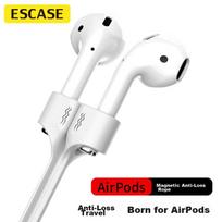 ESCASE Apple AirPods 2/Pro/3 Wireless Bluetooth Sports Earphones Xiaomi Huawei Edifier OV Anti-Lost Strap Travel Anti-Drop Adhesive Non-Slip White