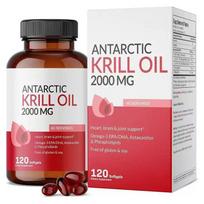 Antarctic Krill Oil 2000mg with Astaxanthin & Omega-3 – 120 Softgels 1pack