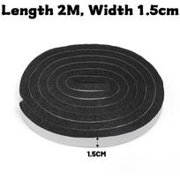 Lipnios kempinės sandarinimo juostos langams ir durims, apsaugančios nuo smūgių, vėjo ir garso, sandarinančios durų tarpus, putų juostos 2M(1 roll)) black