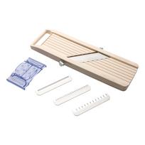 Benriner CBV04 Vegetable Slicer Multi-Purpose Mandoline with 4 Interchangeable Blades Japanese Kitchen Tool dramblio kaulas