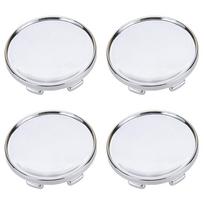 4 vnt.54 mm automobilio rato centrinis dangtelis, 6 spaustukai rato padangos centrinės stebulės dangtelio dangtelis Universalus ABS plastikas, keičiamas automobilio dėvėjimo priedai sidabras