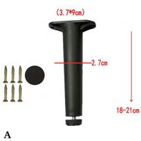 Teleskopinė reguliuojamo aukščio lovos sijos atraminė koja, sustiprinta plastikine baldų koja, sofos koja, lovos apatinė apkrova 18cm-21cm