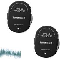 2-Pack Smart Car Air Freshener Refill, Car Diffuser Air Freshener Secret forest black