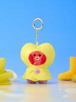 BT21 Mini Minini Lietaus dienos pliušinis raktų pakabukas (Spalvotas skėtis Ver.) TATA