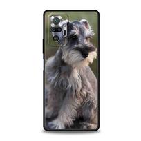 Phone Case For Xiaomi Redmi Note 14 13 12 5G 11 10 Pro Plus 4G 9S 9 14C 13C 12C 10C 9C 9A Soft TPU Cover Cartoon Schnauzer Dog Redmi Note 14 5G gray