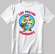 Los Pollos And Hermanos Figure, Short Sleeve White-Black Men's / Women's T-Shirt K654 4XL white
