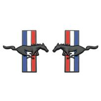 Ford Mustang GT Metal Fender Sticker - New Mondeo/Mustang Side Emblem black