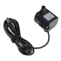 Mini USB Siurbliukas DC3.5V-9V 3W Mikro Panardinamas Vandens Siurblys Itin Tylus Fontano Vandens Siurblys su Reguliuojamu Srauto Mygtuku 1 black
