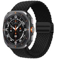 For Samsung Galaxy Watch Ultra 2 Strap 47mm Accessories Magnetic Nylon Braided Sport Bracelet Correa Galaxy Watch 7 Ultra Band Galaxy watch Ultra gray