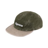 Supreme 2-Tone Moleskin Camp Cap Dark Olive - 25FW ONE SIZE alyvuogės