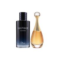Dior Sauvage Eau de Parfum & J'adore Eau de Parfum Fragrance Set Wilderness Men's 60ml+Realme 30ml